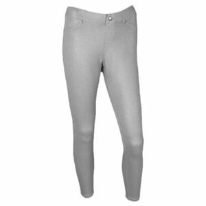 Hue size small silver metallic jeggings